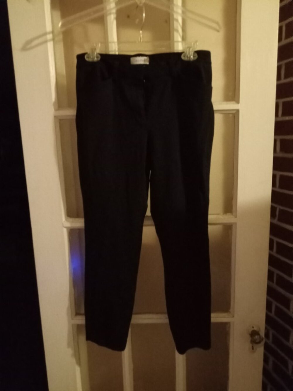 Calvin Klein straight leg black pants size 8